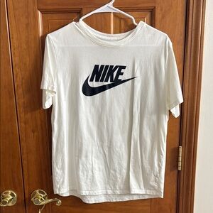Nike white Tee with black Logo